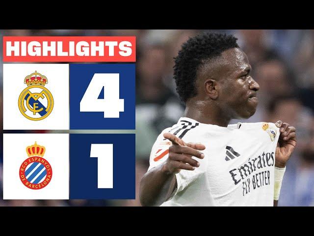 REAL MADRID 4 - 1 RCD ESPANYOL | HIGHLIGHTS LALIGA EA SPORTS