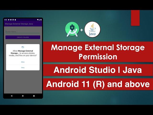 Manage External Storage Permission | Android Studio | Java