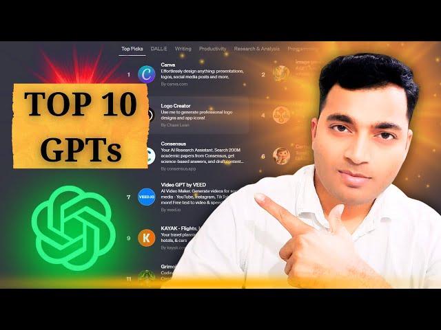 10 GPTs in GPT Store | The Best Way to Use ChatGPT to Level Up | Students & Freshers Edition!