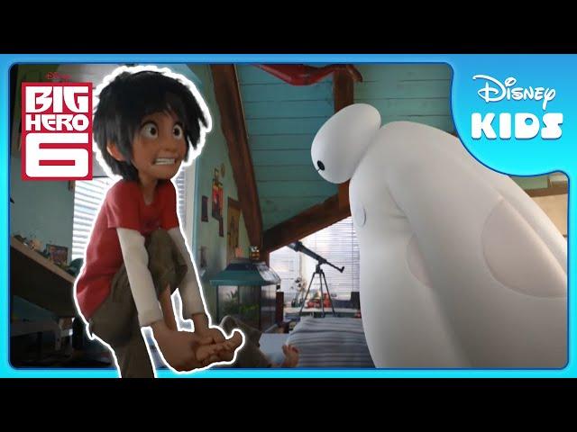  Hiro's Toe Injury Drama!  | Big Hero 6 | Disney Kids