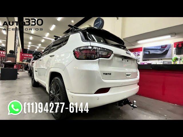 Engate de Reboque Removível Reforçado KEKO K1 instalado no Jeep Compass S - Auto330 Acessórios