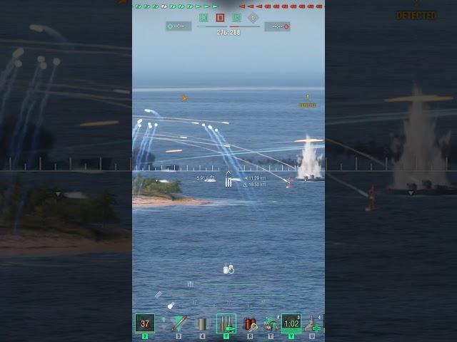 Full HP Super Cruiser Deleted in One Salvo #worldofwarships