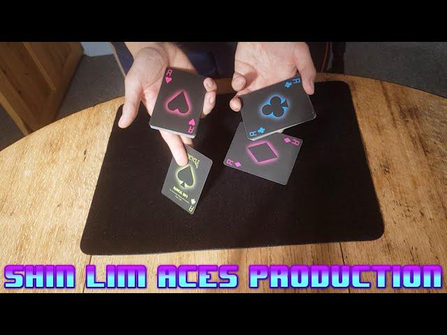 Shin Lim four aces production tutorial. Beginners cardistry and card magic tutorial.