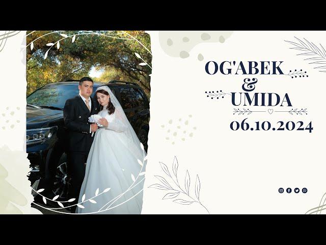 Og'abek & Umida (06.10.2024) (WEDDING DAY) Tabassum To'yxonasi LIVE