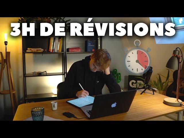 On RÉVISE 3H ensemble ! (Study with Me) - révisions en temps réel avec musique - Grégoire Dossier