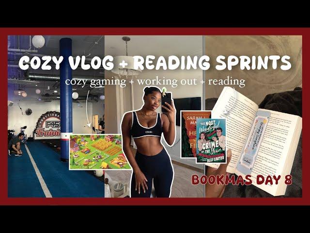 A Relaxing Sunday Vlog with Reading Sprints! | BOOKMAS DAY 8