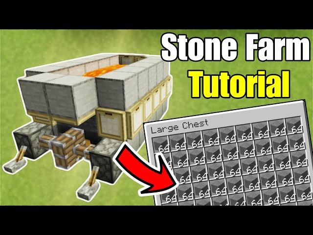 Minecraft Easy Stone Farm Generator For Mcpe 1.21+  (Must-Build)