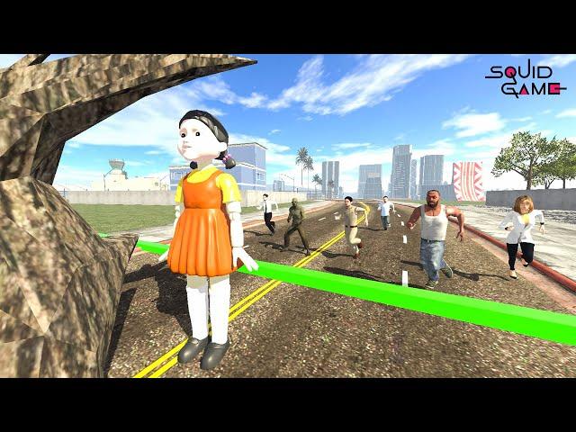 Franklin Play Sqiud Game In Indian Bike Driving 3D