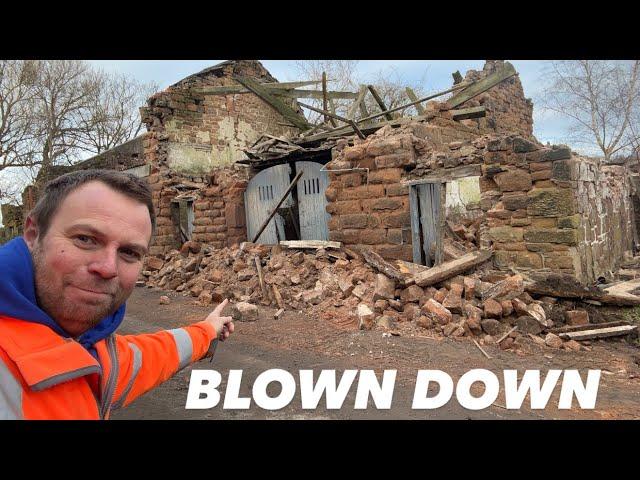 BARN BLOWS DOWN WITH STORM AnswerAsAPercent 1727