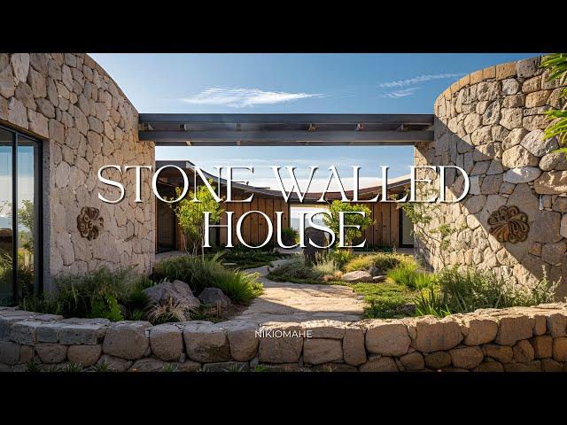 Rustic Yet Elegant Stone Walled House with Mexican & Japanese Design