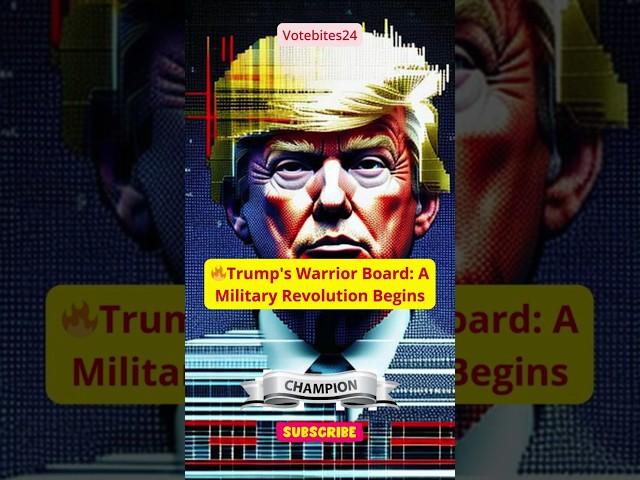 Trump's Warrior Board: A Military Revolution Begins #trump #military #government #news