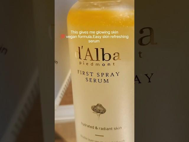 This d'Alba white truffle first spray serum gives glowing and hydrated skin #skincare |AD