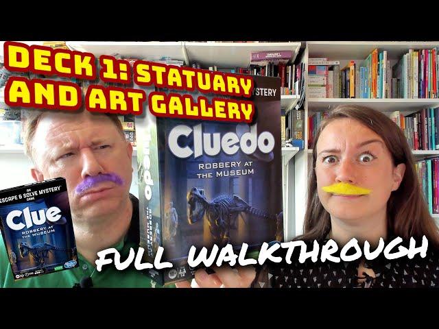 Cluedo / Clue: Robbery at the Museum - Deck 1 full walkthrough and solution by Dr Gareth and Laura