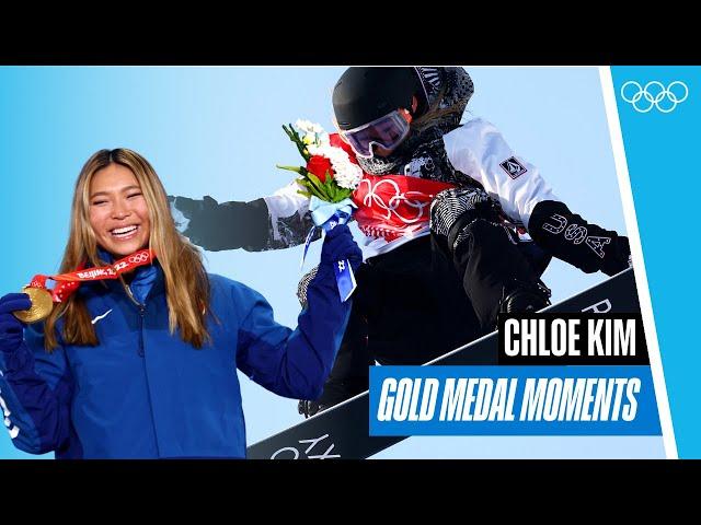 Chloe Kim's  Gold Medal Moments!