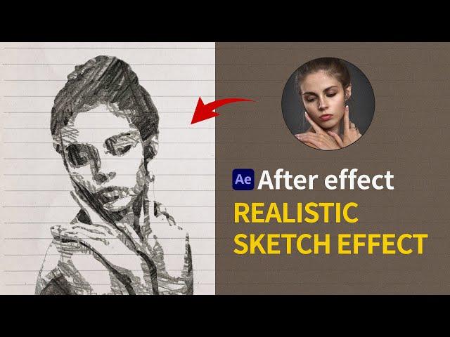 After effects Realistic Sketch Effect Tutorialㅣ스케치 효과