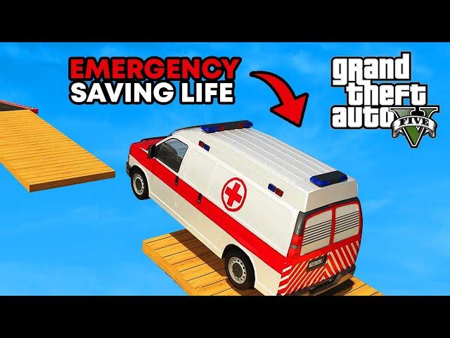 Ambulance Mid Air Race GTA 5 - GTA 5 Tamil Stunt Race - GTA 5 Funny moment - Sharp Tamil Gaming