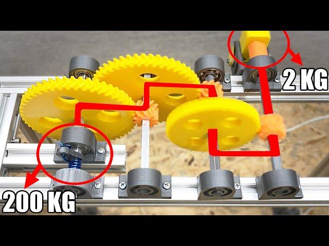 Lift Heavy Objects Using SCIENCE & 3D Printed GEARS!