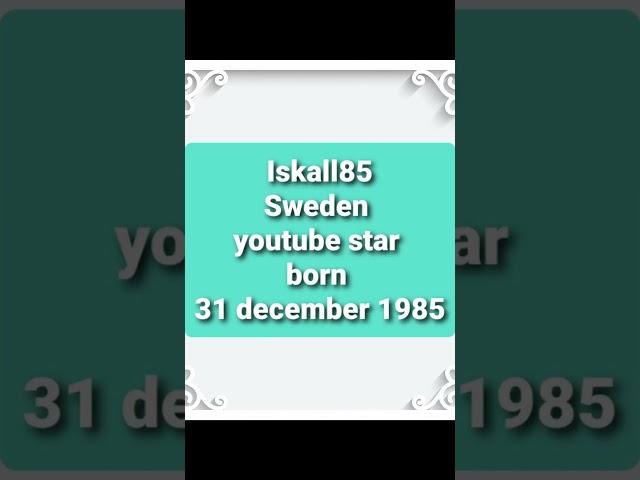 how old is Iskall85