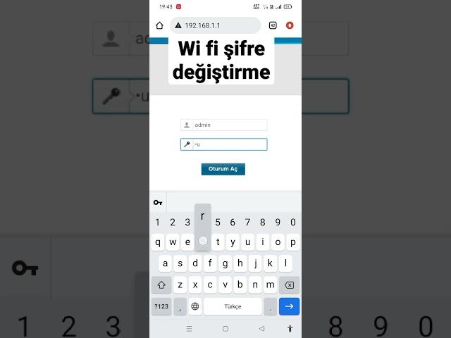 Wİ-Fİ ŞİFRE DEĞİŞTİRME! #shorts #wi-fi #internethakkinda #kesfet #sinirsizinternet #yeni #destek #:)