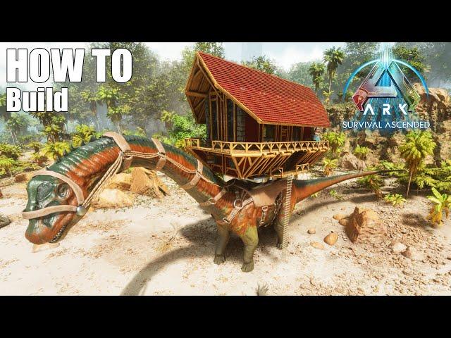 How to Build a Bronto Platform House (Bronto Base) in ARK Survival Ascended