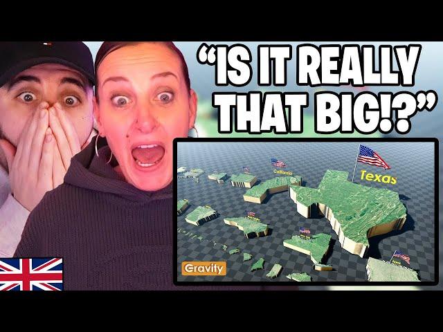 British Mum Reacts to US States Size Comparison! "Bigger Than Countries!"
