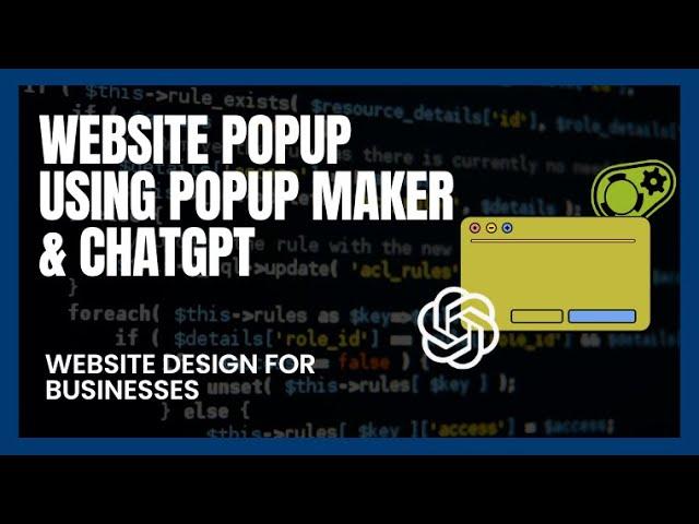 How To Create A Website Pop-Up Using Popup Maker & ChatGPT