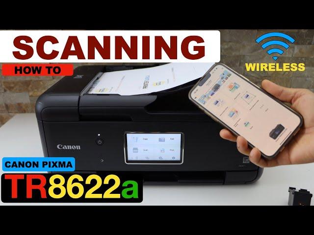 Cano Pixma TR8622a Scanning, Scan To SD Card, Scan To SmartPhone.