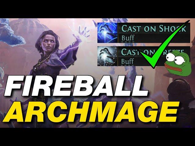 [PoE 2] Fireball Archmage Cast on Freeze/Shock Stormweaver Build - BIG GUIDE in Path of Exile 2