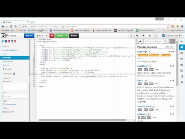 Learn AngularJS x34 Drag and Drop using angularjs