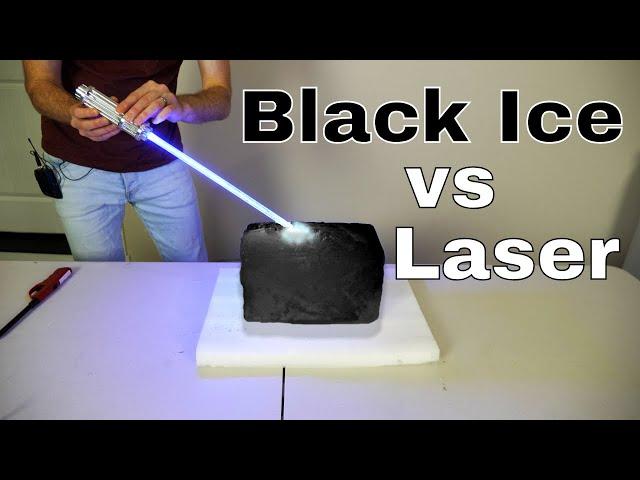 What Happens When You Shine a 5W Burning Laser on Black Ice?