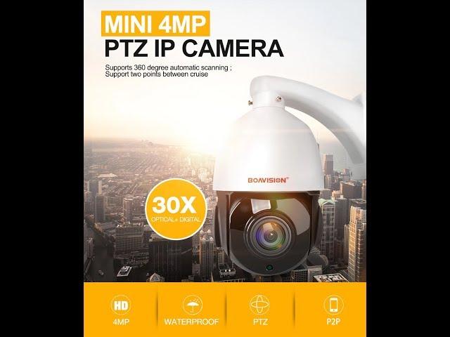 BOAVISION HD 4MP 30X Zoom Mini PTZ IP Camera. BOAVISION HD 4MP Mini PTZ IP камера