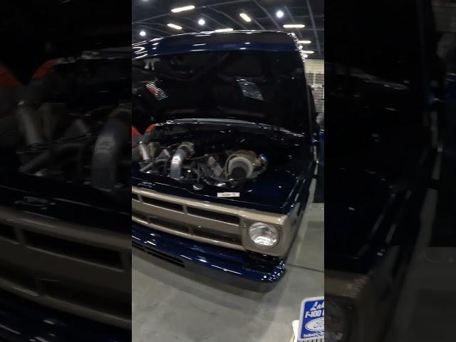 Twin turbo 72 F-100 beast at the F-100 Supernationals #fordtrucks #fordtrucklife #fordf100pickup