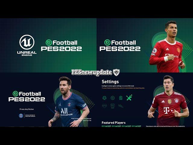 eFootball Pro PES 2022 Concept Menu for PES 2021 by PESNewupdate