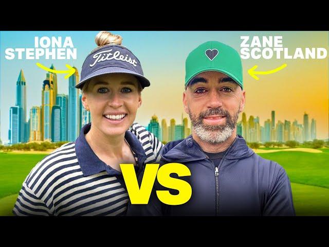 DUBAI NIGHT GOLF! Can I beat +5 professional, Zane Scotland?