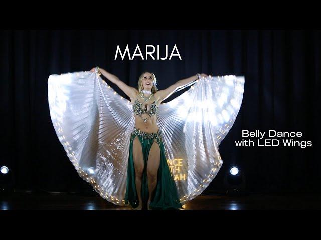 Belly Dance with LED Wings | Marija