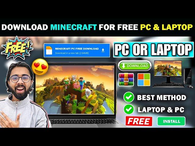 Finally Download & Play Minecraft For Free In Pc 2024 || Offical Edition || Minecraft Free Install