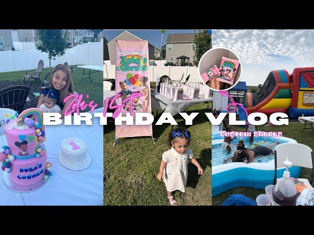 GRWM | Zola's 1st bday VLOG , DIY custom birthday decor