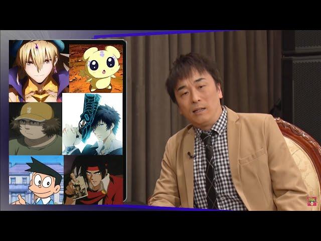 Tomokazu Seki shows some of his characters