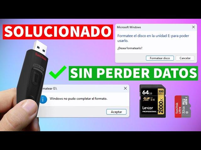 Reparar Memoria USB con Formato RAW Sin PERDER los Datos en Windows GRATIS 2024