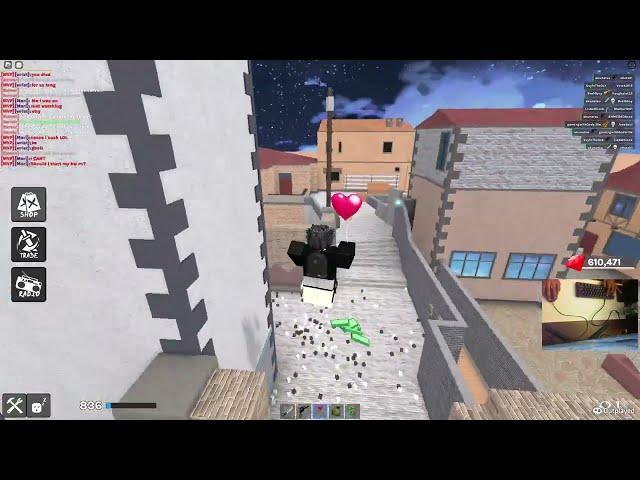 i carried the BEST PLAYER in roblox kat..