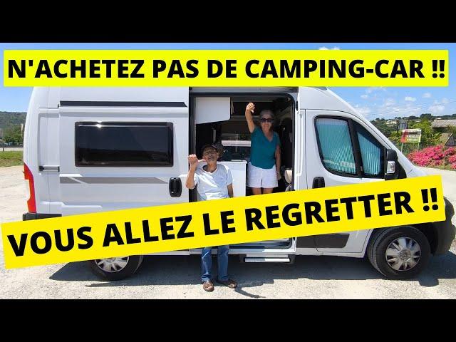 on DÉTESTE VIVRE en CAMPING-CAR  ARNAQUE & marques à éviter. avantage et inconvénient test benimar