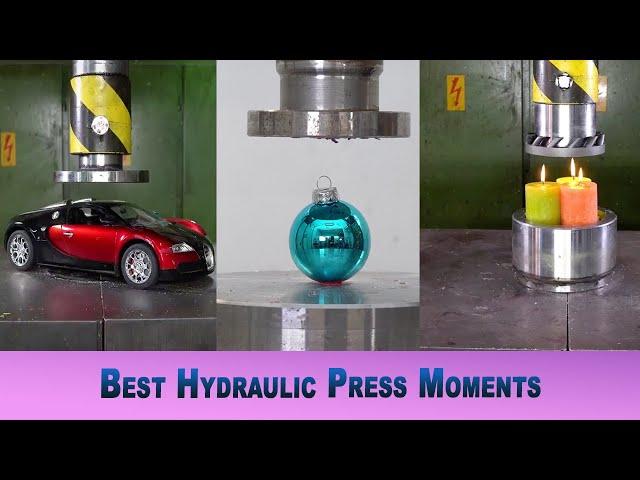 Best Hydraulic Press Experiment with beautiful stuff | Softfarmer