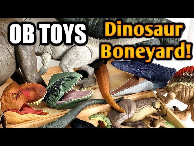 OB TOYS DINOSAUR BONEYARD | T-REX | INDOMINUS REX | MOSASAURUS | THERIZINOSAURUS | SCORPIOS REX E750