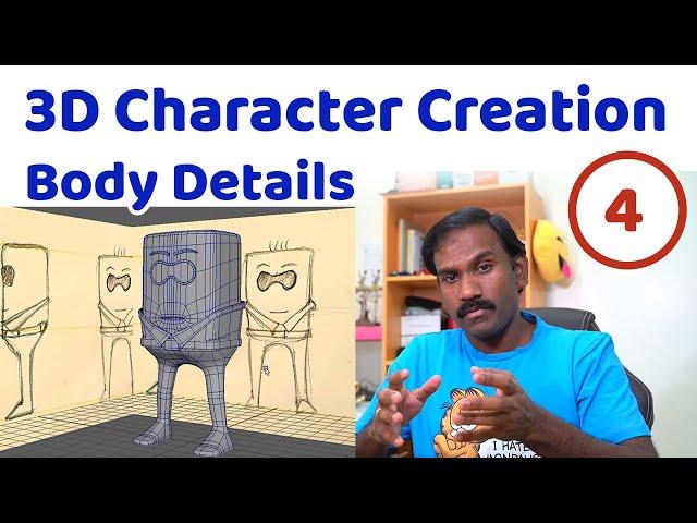 3D Character Creation in Maya - Lecture4 (Details of the Body) | Rees3D.com