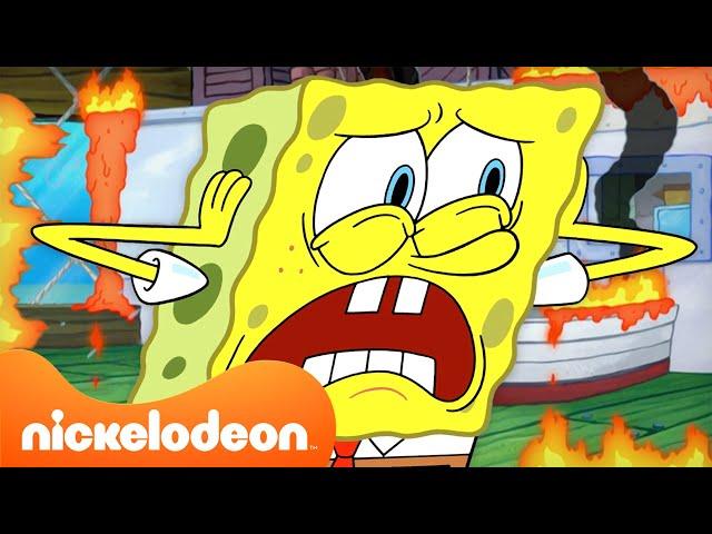 Spongebob | Todas las veces que han destruído al Crustráceo Cascarudo | Compilación de 20 minutos