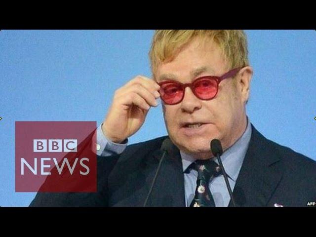 Elton John Putin prank call aired - BBC News