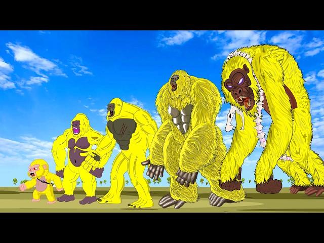 GODZILLA & KONG vs Evolution of SPACE SHIN GODZILLA: Size Comparison- FUNNY| Godzilla Cartoon