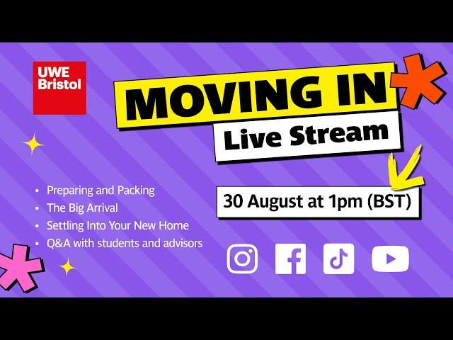 LIVE STREAM REPLAY: Moving In Q&A | UWE Bristol