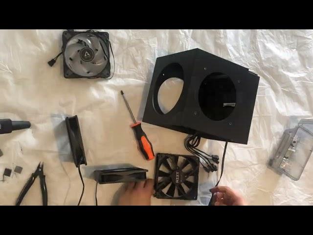Custom fan box designed and built from spare PC parts!