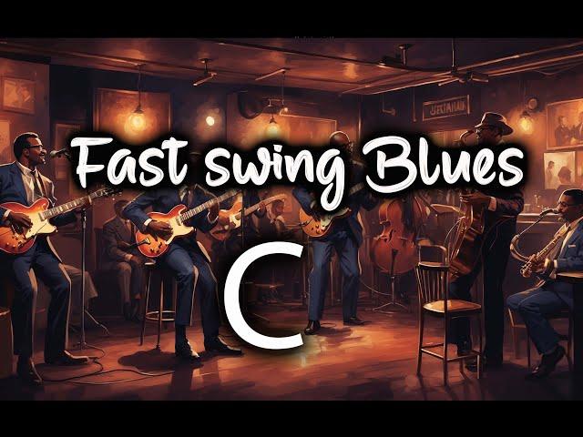 Blues Backing Track Jam  - Ice B. - Fast swing blues in C